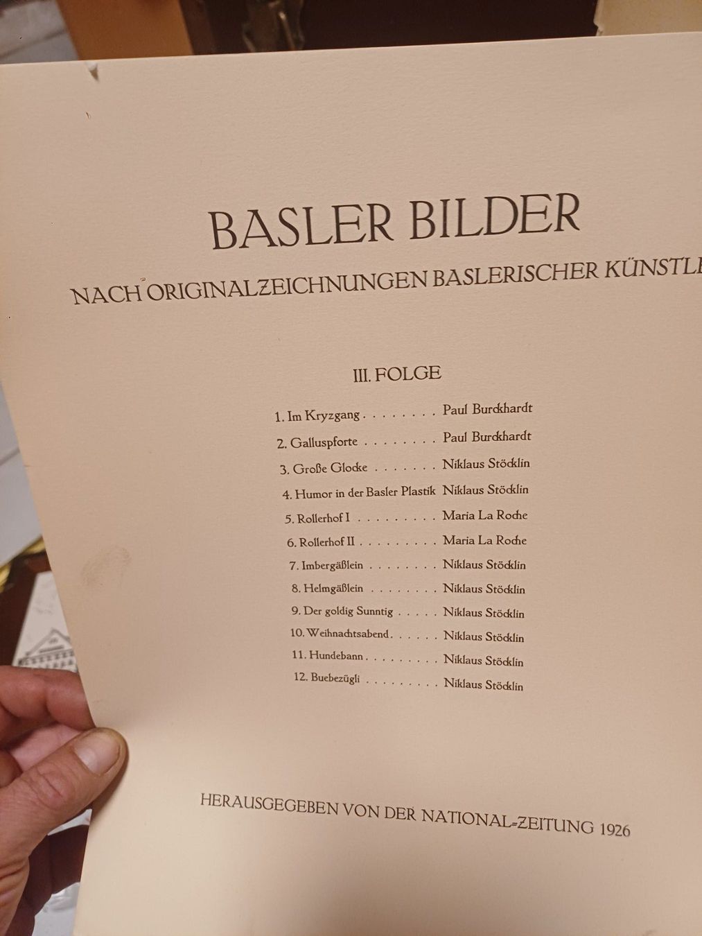 Foto & Immagini: 12 BASLER BILDER 1926 – Usato da Zullwil venduto da imh_lq9s 1