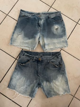 2 stretch Jeans Shorts, Gr.42