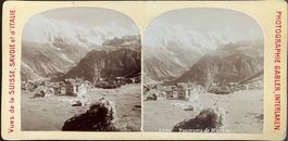 SELTENE STEREO-FOTO VON MÜRREN - NOCH OHNE ALLMENDHUBELBAHN