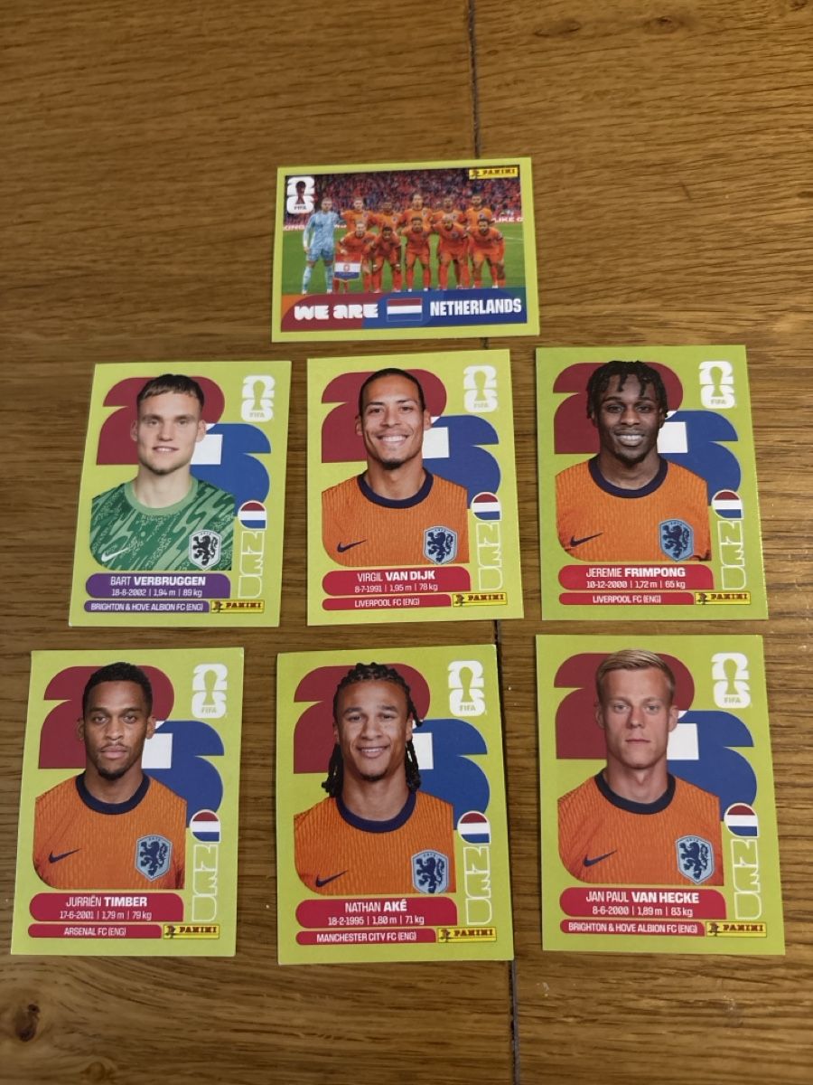 Panini Carte collezionabili: Panini Niederlande 7 Stk. – Nuovo (secondo la descrizione) da menziken venduto da Mpupa