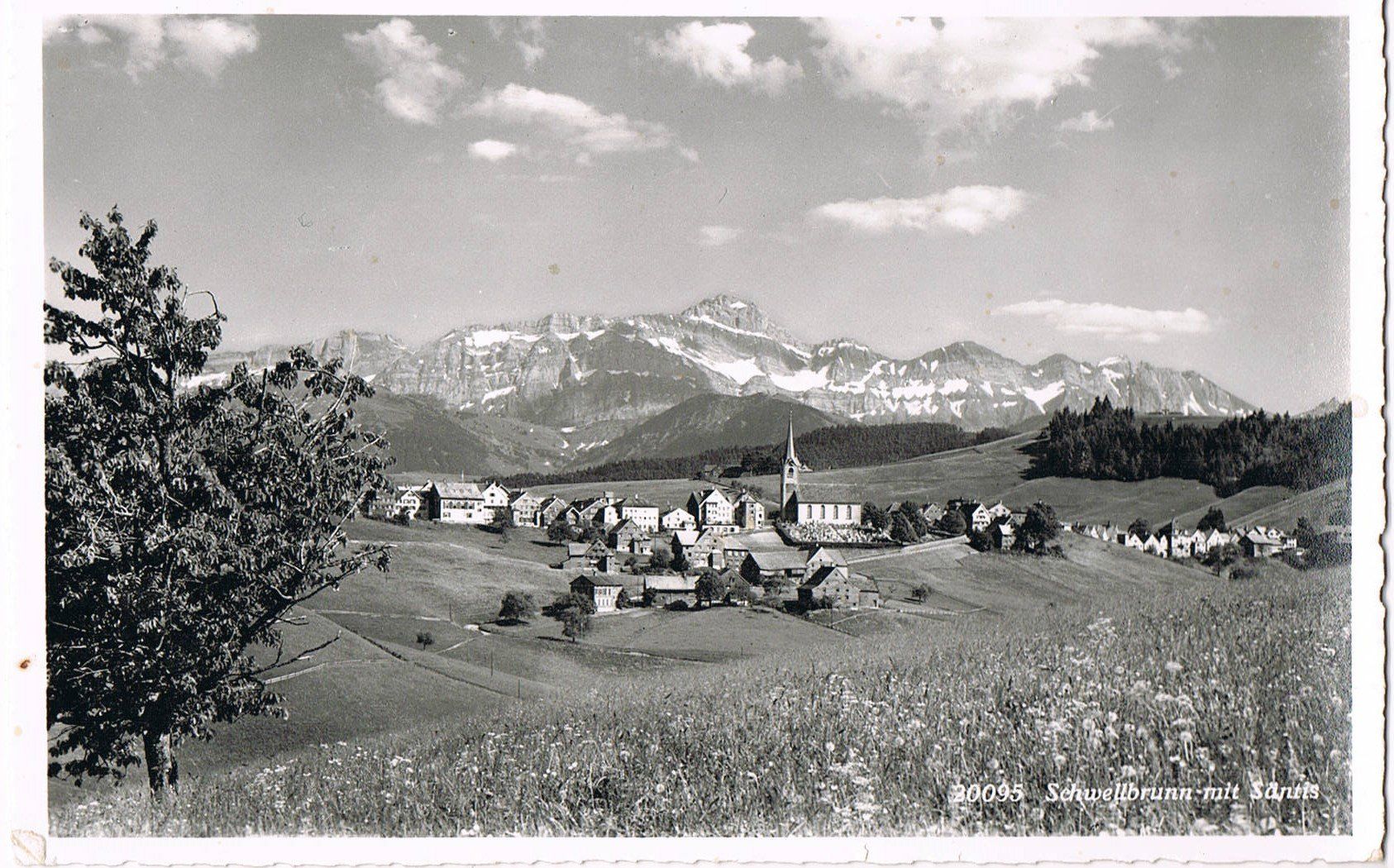 Cartes postales: Schwellbrunn mit Säntis – D'occasion à Buchs AG par Baerfisch