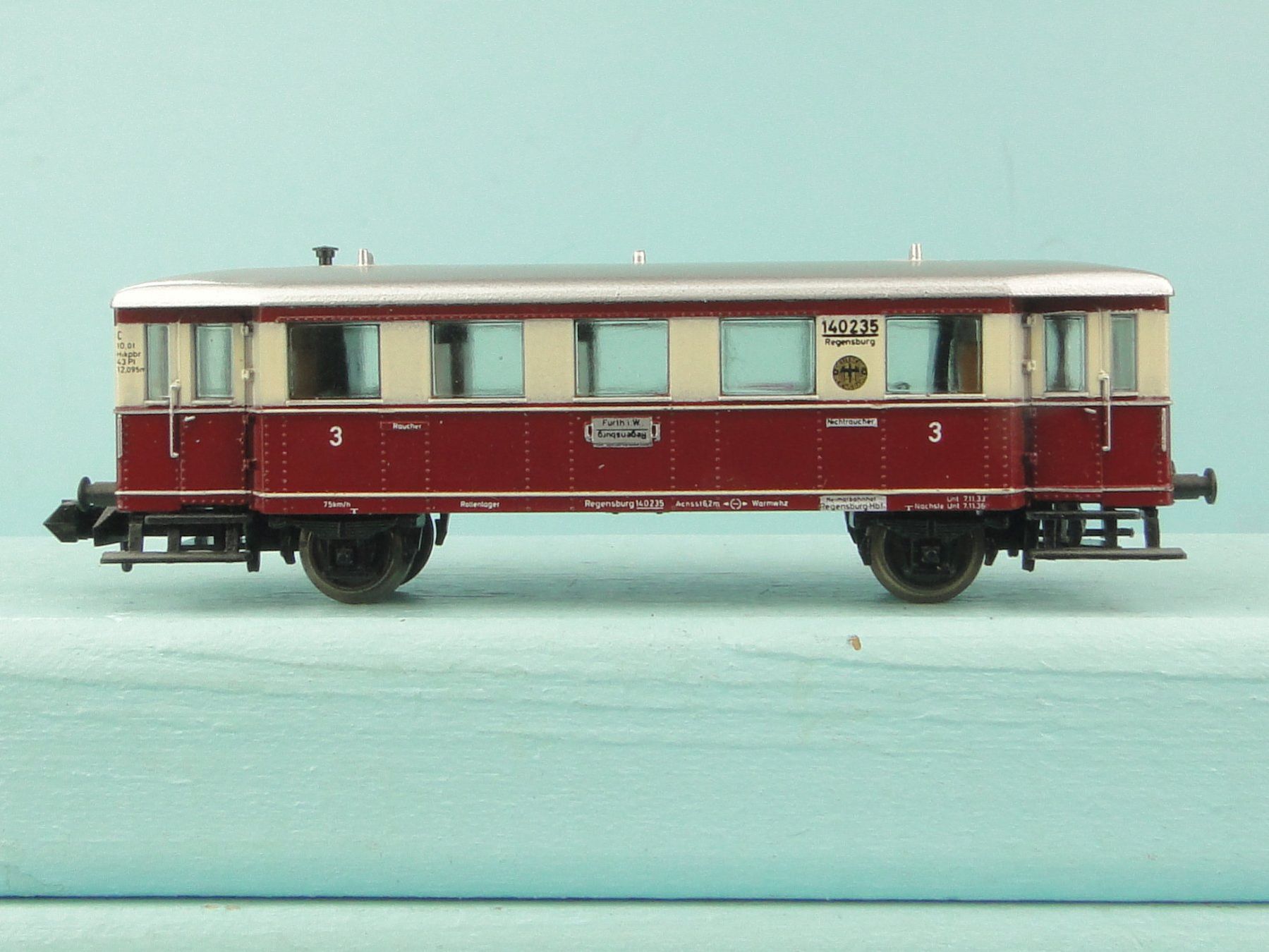Trix Modelleisenbahnen: Minitrix 2095 Spur N Beiwagen – Gebraucht aus Bülach von Albitrain 2