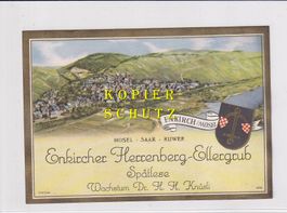 Etikette - Enkircher Herrenberg-Ellergrub Spätlese /bd