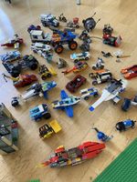 Lego Sammlung: Fahrzeuge, Platten, Bausteine, Anleitungen