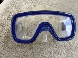 Taucherbrille PeekA PC, blau, Silikon, gut erhalten, Sommer-
