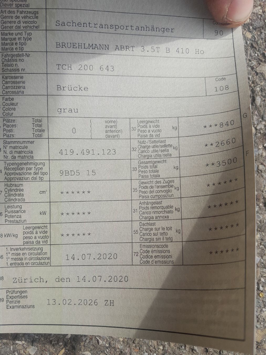 Rimorchi: Plattformanhänger 3500 kg – Usato da Hinwil venduto da lkl_yjw7 4