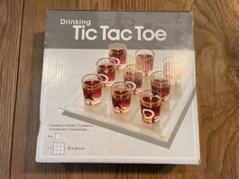 Drinking Tic Tac Toe Spiel Glas