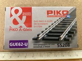 Piko H0 55208 2 St. Übergangsgleis 62 mm Universal neu inOVP