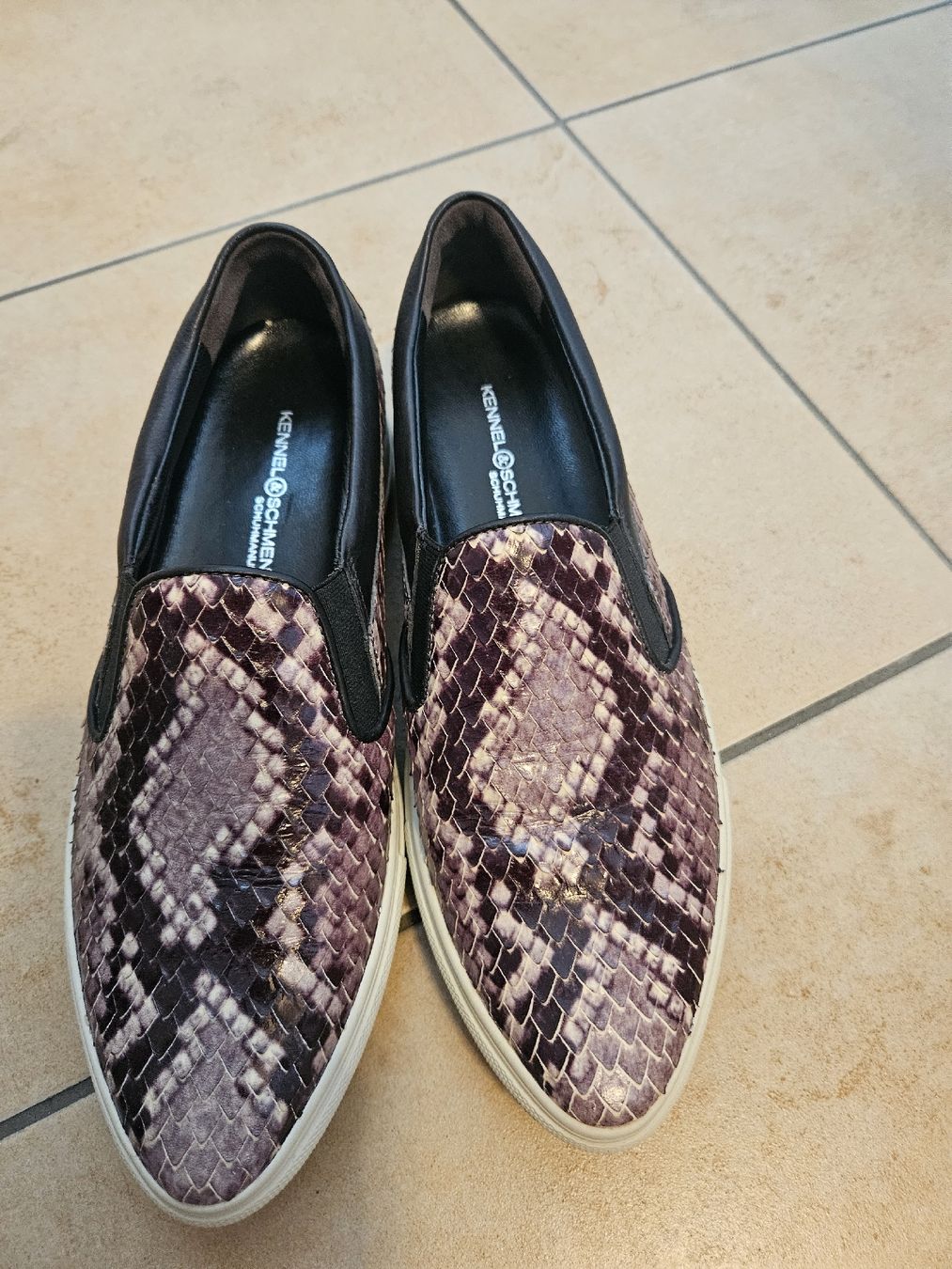 Kennel + Schmenger Scarpe da donna: Kennel & Schmenger Slipper, Schlangenmuster, Grösse 4.5 – Usato da Steckborn venduto da suz_v2v6 5