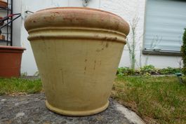 alter Blumentopf Pflanztopf Terrakotta Ton - gross gebraucht