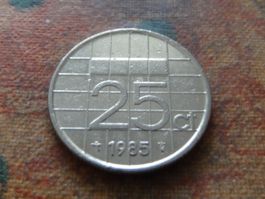 PAYS-BAS  Nederland  25  Cent  1985