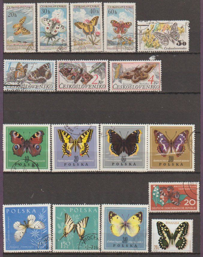 Tutti i francobolli: Timbres papillons – Usato da Crans-Montana venduto da kira56