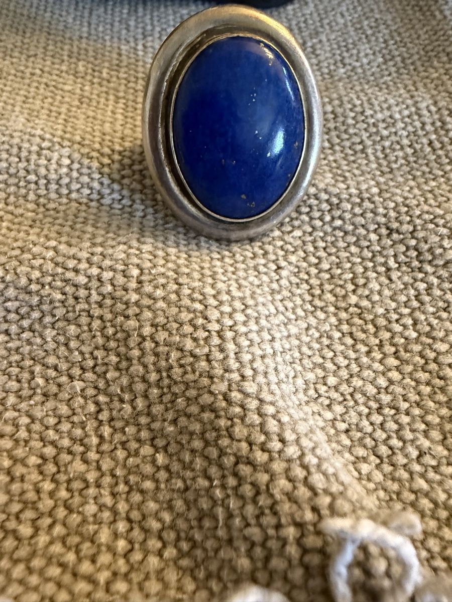 Anelli: Bague argent avec lapis lazuli ovale taille 57 – Usato da Delémont venduto da amo_jx5x
