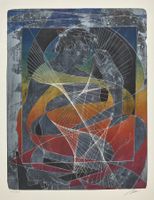 Erni Hans "Sich besinnender" Original handsig. Lithografie