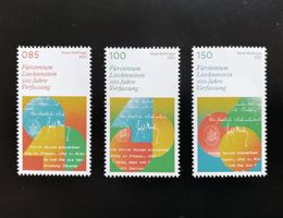 Liechtenstein Serie 100 J. Verfassung 2021, postfrisch