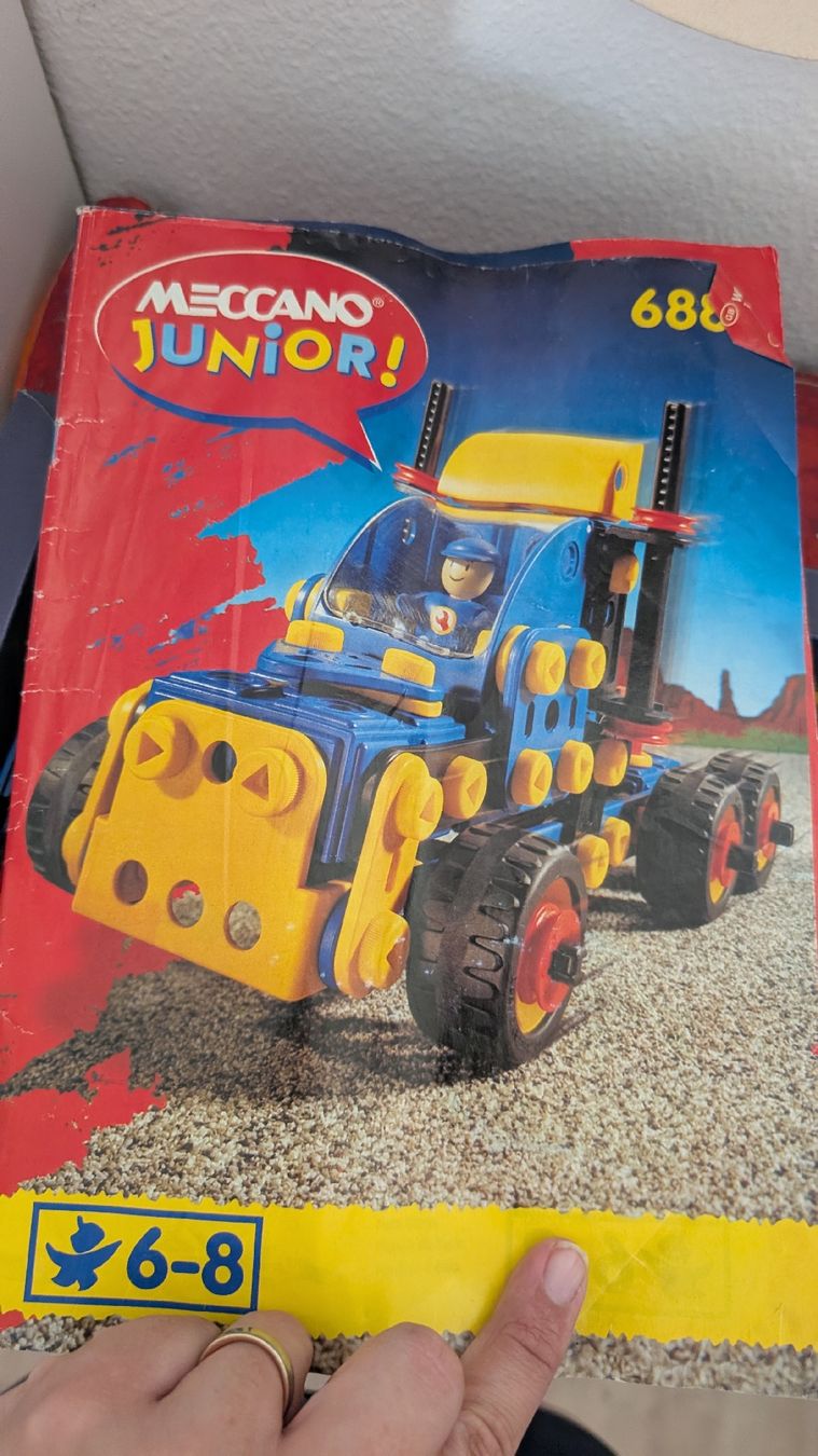 Giocattoli: MECCANO JUNIOR Baukasten 688 blue yellow – Usato da Bremgarten AG venduto da Tabea1108
