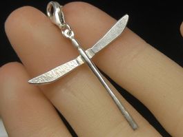 Engel EINZELSTÜCK / Anhänger aus reinem Silber 999