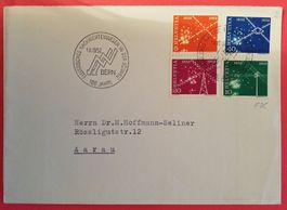 B262) 309-12, FDC 1952 Nachrichtenwesen Kt. 80.-