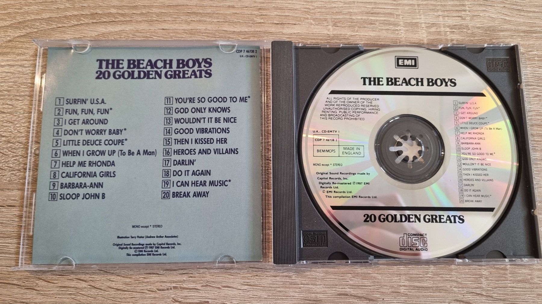 CDs: The Beach Boys - 20 Golden Greats – Gebraucht aus Hagenbuch ZH von lecterr55 1