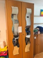 Kleiderschrank Buche 2 Türen mit Spiegeln guter Zustand