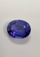 Tansanit 6.42 ct – violet-blue – GRS Report