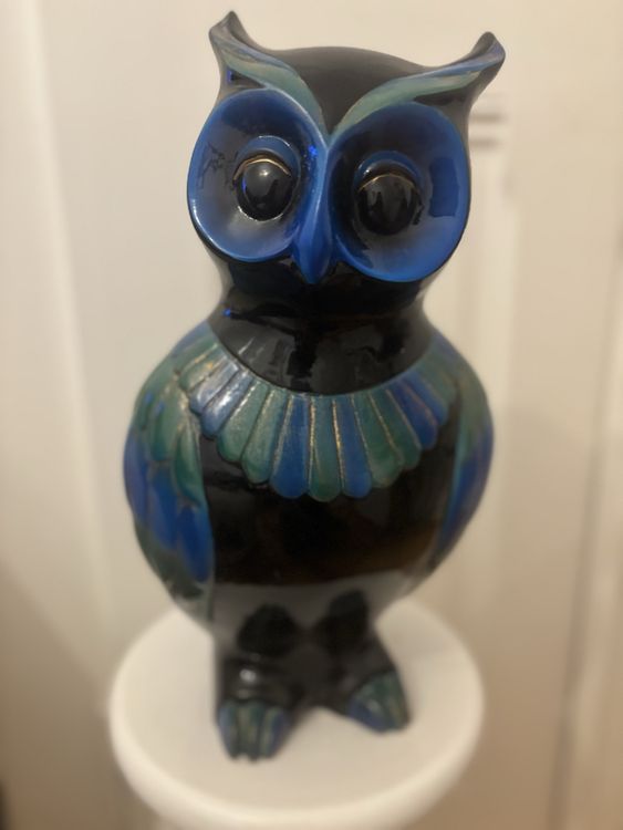 Grand Hibou Sur Bûche Figure De Jardin - Vogel Résistant Aux Intempéries Pour L'Extérieur