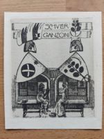 Exlibris Ernst Georg Rüegg - Original Radierung
