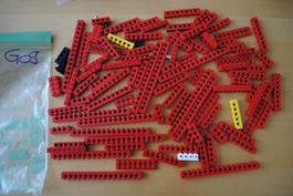 Legoteile:- diverse rote Technic Balken    /G09/1