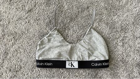 Calvin Klein Damen Sport BH Grau Melange Grösse M Top!