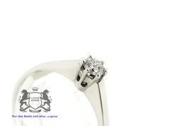 Solitär Brillant Ring Gold 0,16ct 18K Weissgold *S1543