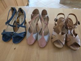 Women's Summer Shoes Bundle – 3 Pairs – Size 38