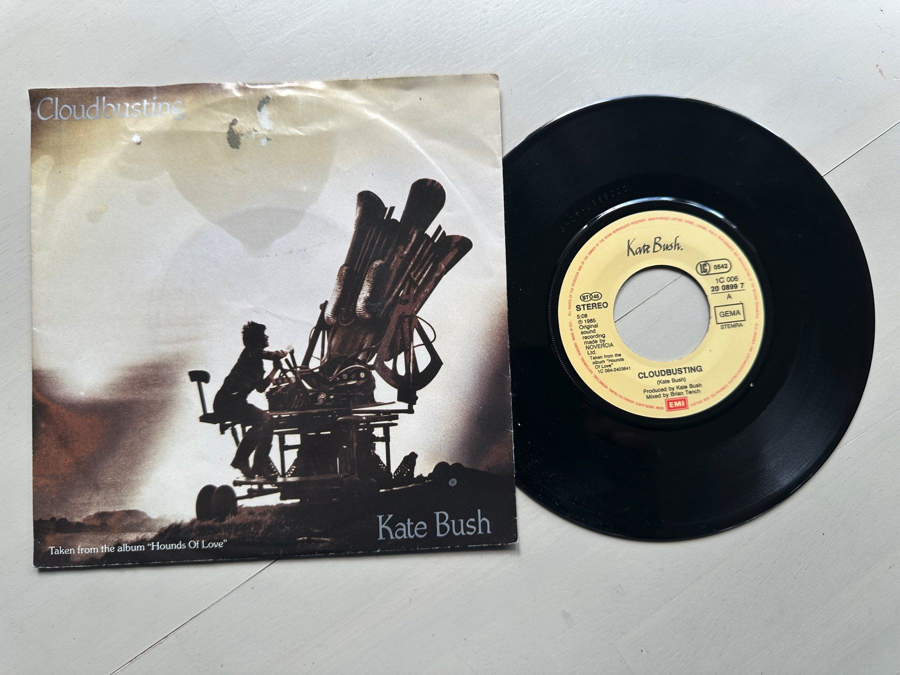 Dischi in vinile: KATE BUSH tolle Single Kult Cloudbusting 80's Top Hit – Usato da Basel venduto da Partridge