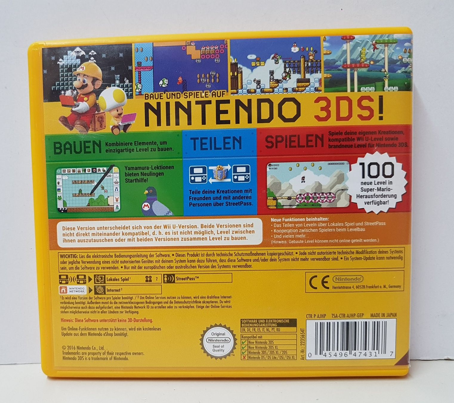 Nintendo Giochi: Super Mario Maker Baue und Spiele  3DS – Usato da Schüpfheim venduto da Games_Spielkonsolen 2