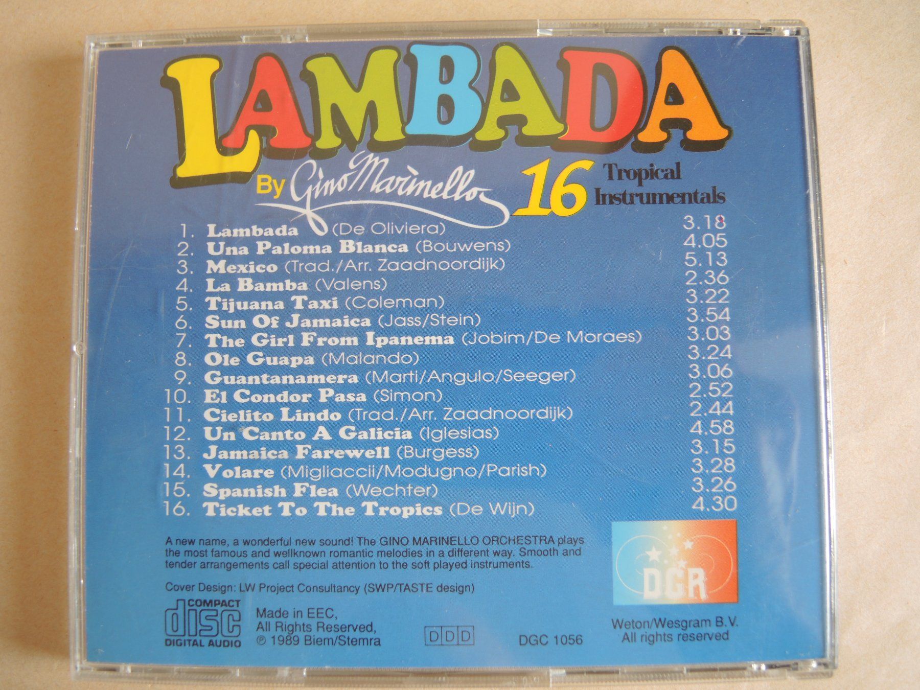 CDs: Lambada CD - Gino Marinello - Tropical Instrumentals – Gebraucht aus Rorschach von maeck8 2