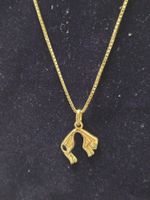 Edle Goldkette mit Panther-Anhänger | 750 Gelbgold 18 Karat