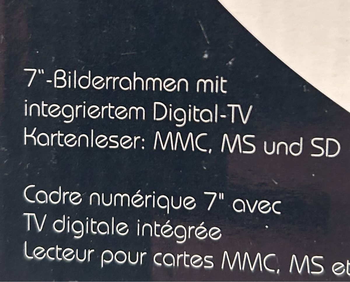 Televisori: Digital Tv & Photoframe – Nuovo e nell'imballaggio originale da Frauenfeld venduto da berk39 5
