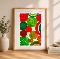 Aquarell Print Abstrakt - 14.5 x 20.5cm