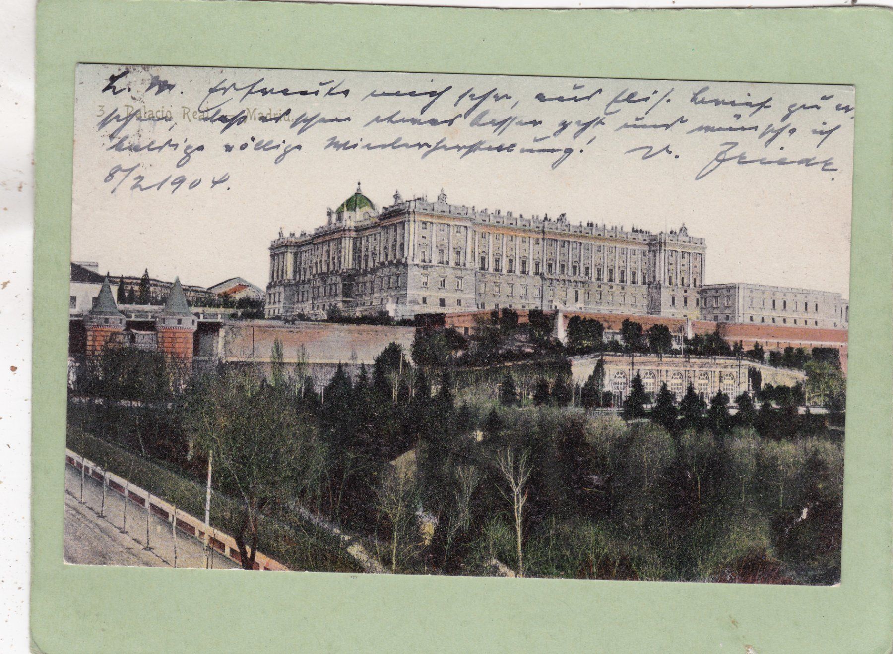 Ansichtskarten: Spanien Madrid  Palacio Real 1904 – Gebraucht aus Herisau von Lisegrat2008
