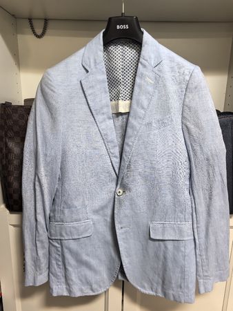 ZIOZIA Herren Sommer Sakko, hellblau, Grösse 170 slim fit