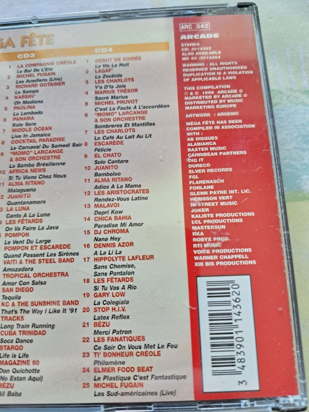 CDs: Cd Mega Fête - Coffret 4 Cds – Gebraucht aus Pully von bro_n52j 4