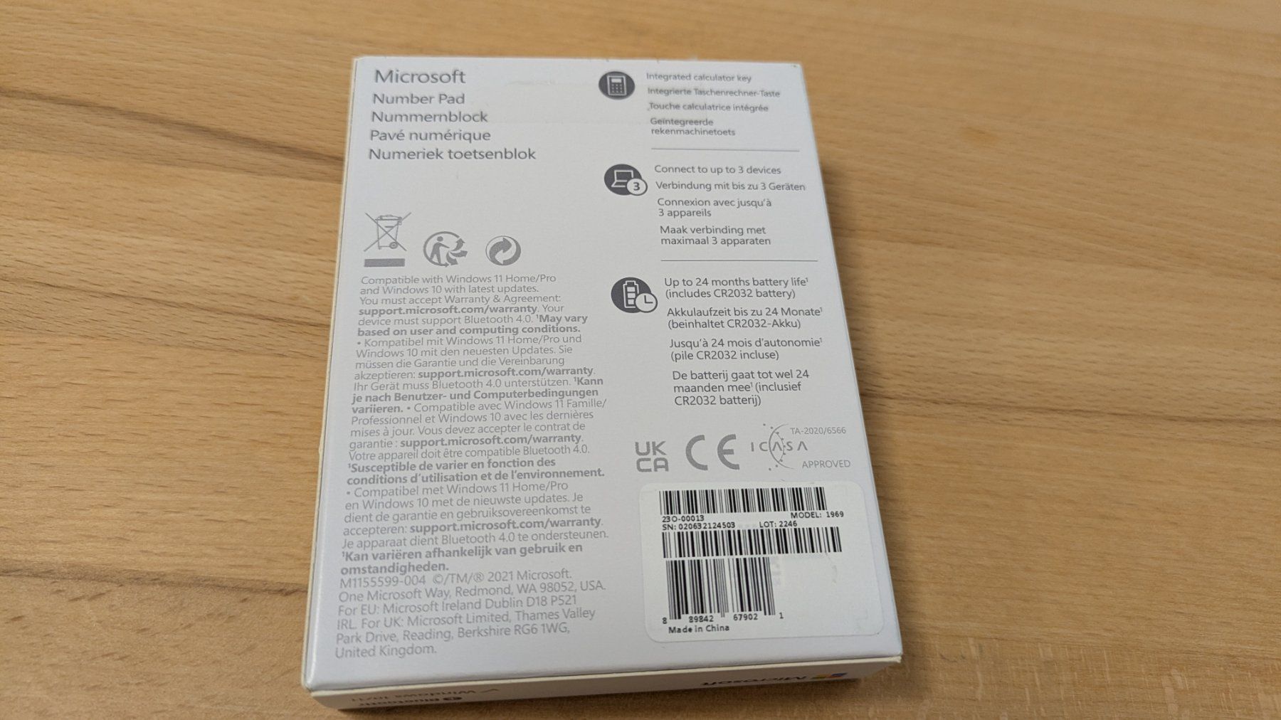 Microsoft Tastiere: Microsoft Number Pad Nummernblock Bluetooth neu – Usato da Staufen venduto da Fleby84 1