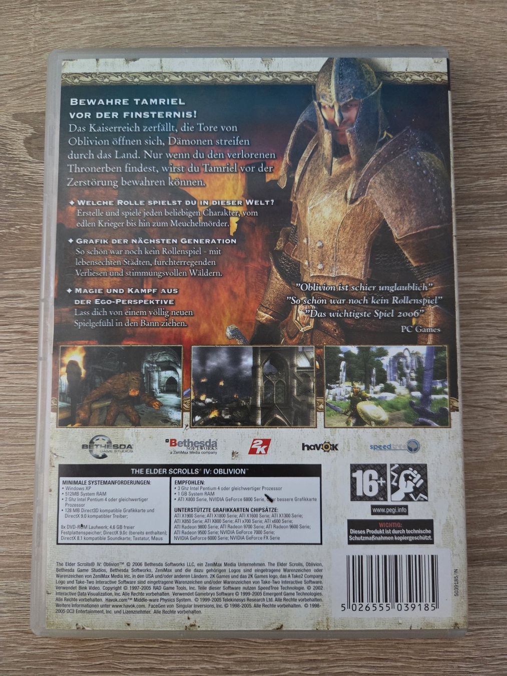 Jeux: The Elder Scrolls IV Oblivion  + Map (German) - PC – D'occasion à Carouge GE par Franllo 1