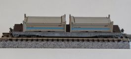 RhB-Rungenwagen Kato Spur N Beladen