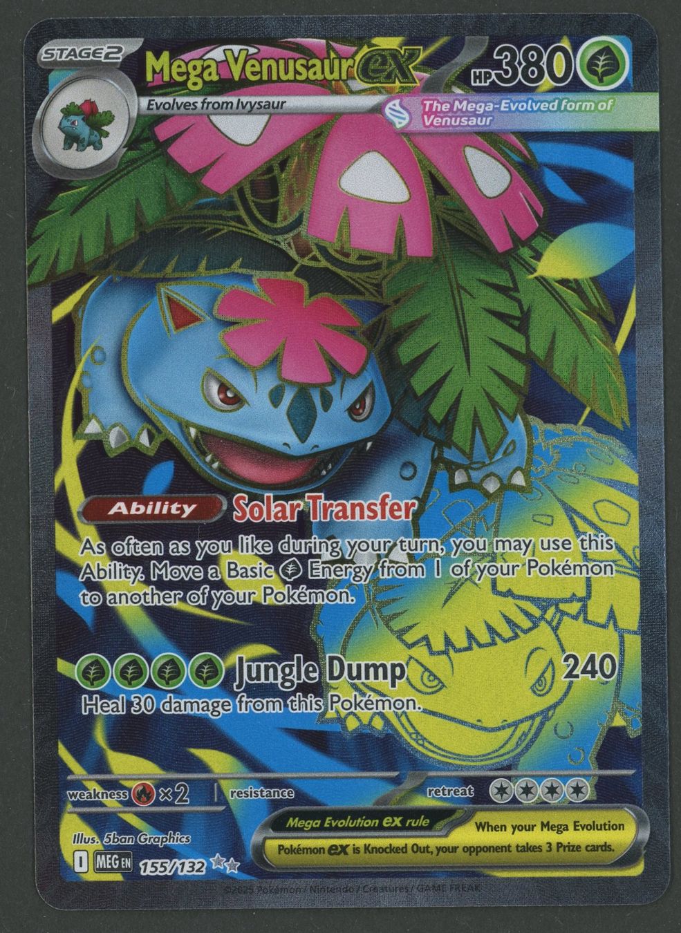 Pokémon Sammelbilder & Trading cards: Mega Venusaur ex FA 155/132 Mega Evolutions EN ab 1.- – Gebraucht aus Rupperswil von gengarbasar