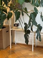 White Metal Plant Stand / Shelf  2 Tiers