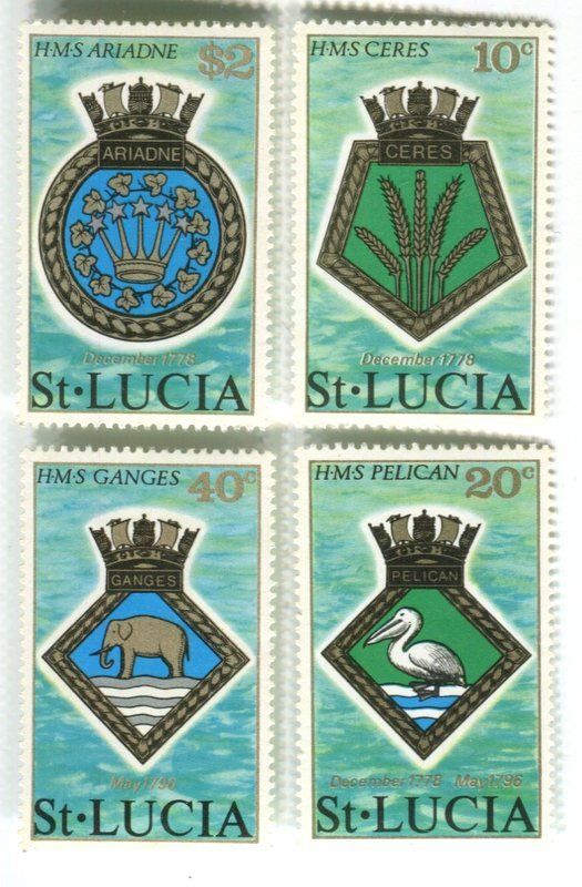 Tutti i francobolli: Briefmarken "Wappen". St. Lucia. – Nuovo e nell'imballaggio originale da Basel venduto da Butsch5
