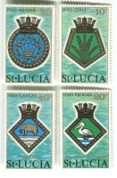 Briefmarken "Wappen". St. Lucia.