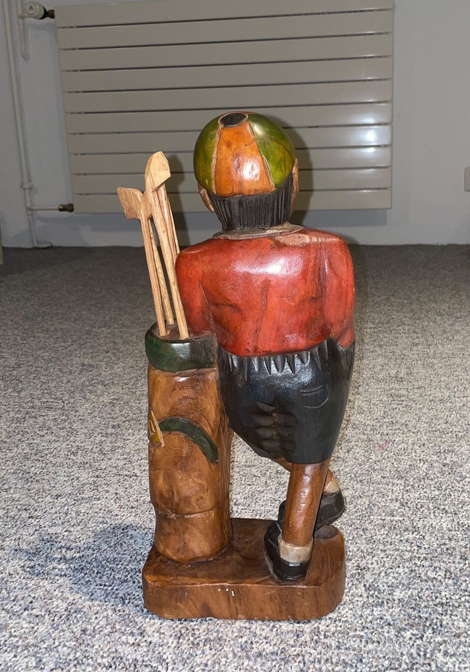 Sculture & Statue: Statue golfeur en bois – Nuovo (secondo la descrizione) da Genève venduto da flocon06 1
