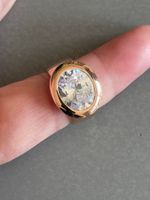 XXL Rosé Gold verg. strahlend!!! Rg49 Bergkristall HAMMER