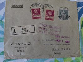 Schüner Brief nach USA 1924